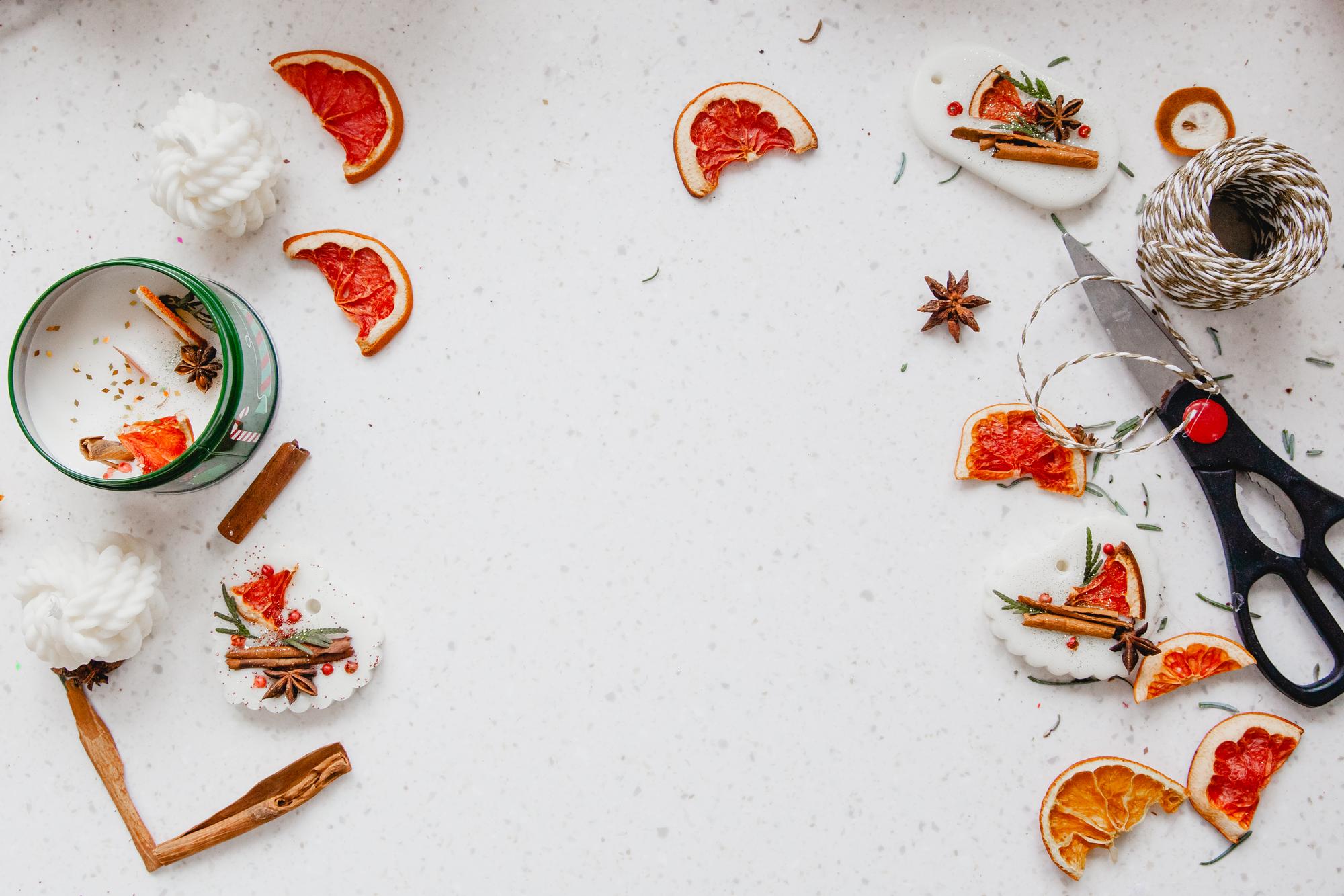 Flatlay ingredienti stagionali